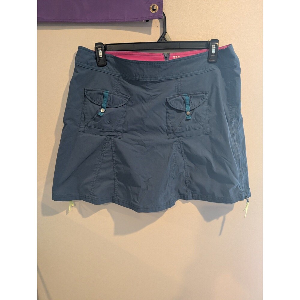 Title Nine Sz 14 Activewear Skort Womens Blue Skirt Outdoor Hiking Trail Mix